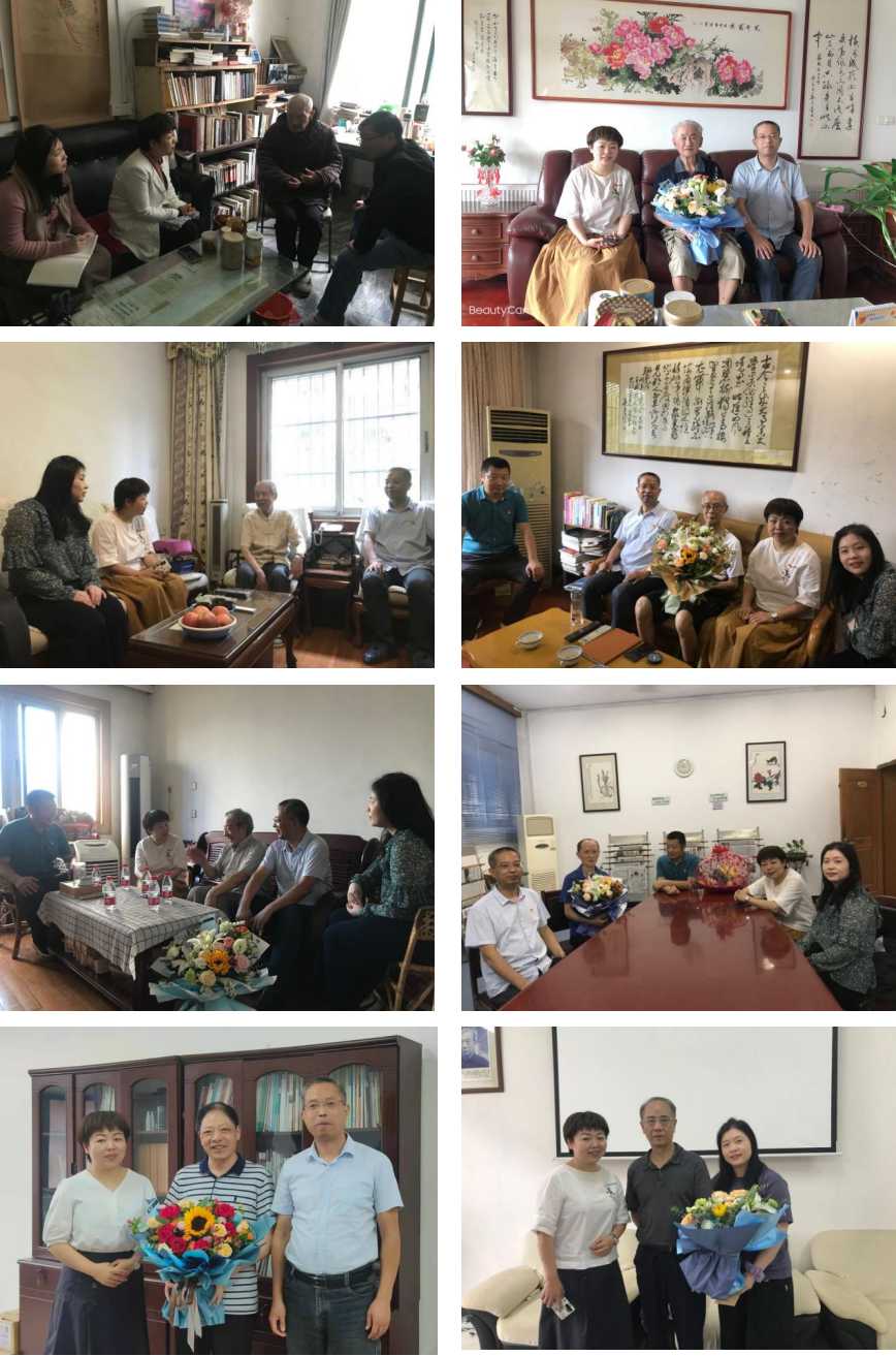 文学院党政班子成员先后走访慰问学院老党员老教师